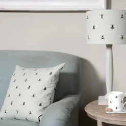 Sophie Allport Bees Throw Pillow- Pillows & Throws