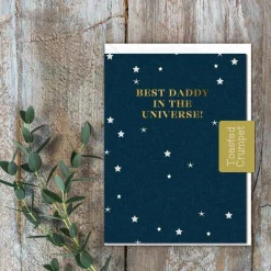 Toasted Crumpet Best Daddy in the Universe Greetings Card- Father's Day|Greeting Cards
