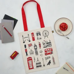 Victoria Eggs Big Smoke Canvas Tote Bag- Bags