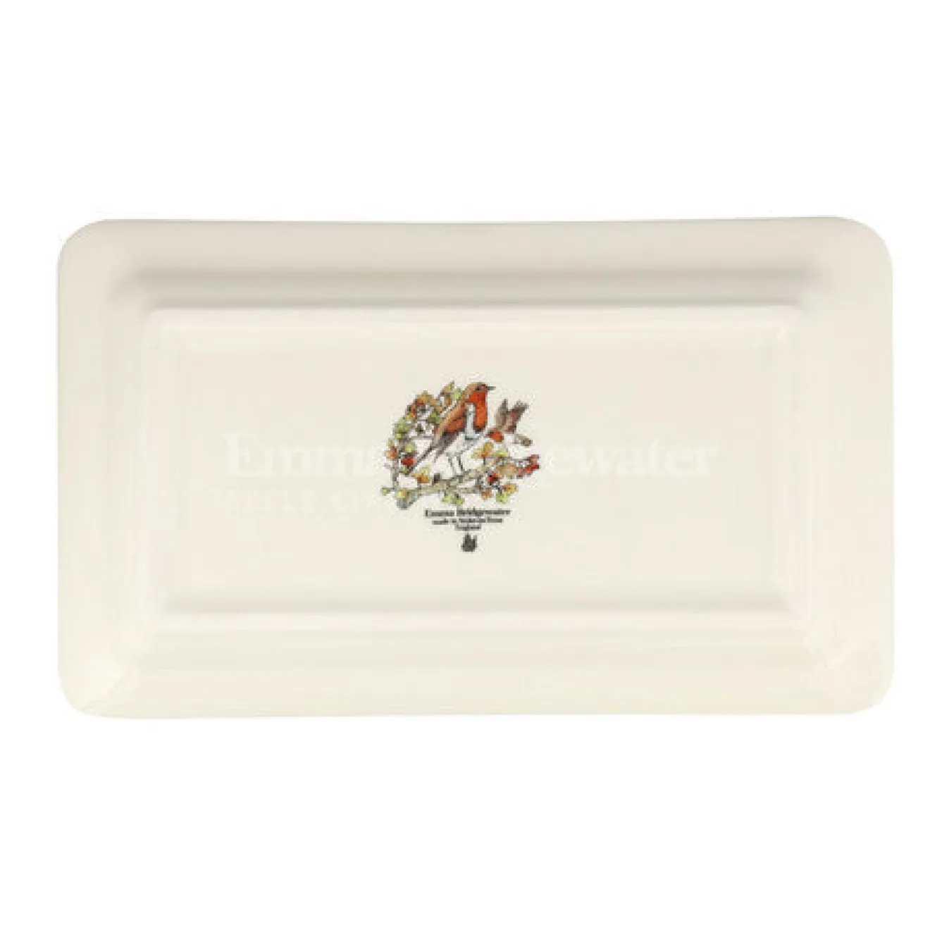 Emma Bridgewater Birds in the Hedgerow Rosehip & Robin Medium Oblong Plate- Serving Plates & Boards|Plates