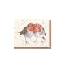 Wrendale Designs 'Birds of a Feather' Robins Gift Enclosure Card- Christmas|Greeting Cards