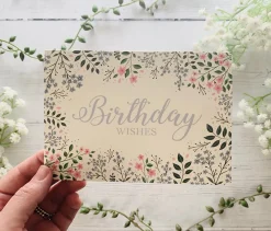 Becky Amelia Birthday Wishes Meadow Greeting Card- Greeting Cards