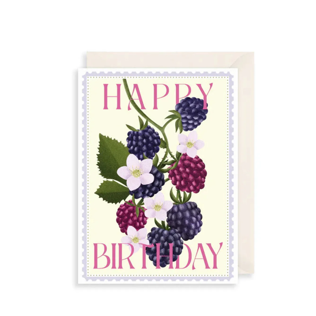The Art File Blackberries Birthday Greeting Card- Greeting Cards