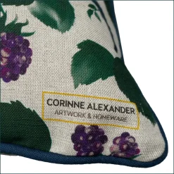 Corinne Alexander Blackberry Pillow- Pillows & Throws