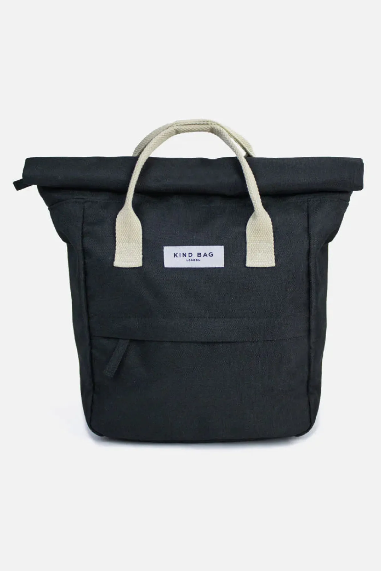 Kind Bag London Black Hackney Mini Backpack- Bags