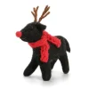 Amica Felt Black Labrador with Antlers Felt Decoration- Christmas Decorations|Christmas