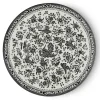 Burleigh Black Regal Peacock Large Plate 10 in- Plates