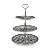 Burleigh Black Regal Peacock 3 Tier Cake Stand- Serving Plates & Boards|Plates