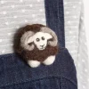 Hawthorn Handmade Black Sheep Brooch Felting Kit- Crafts