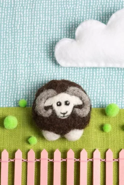 Hawthorn Handmade Black Sheep Brooch Felting Kit- Crafts