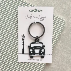 Victoria Eggs Black Taxi Keyring- Key Chains|Children