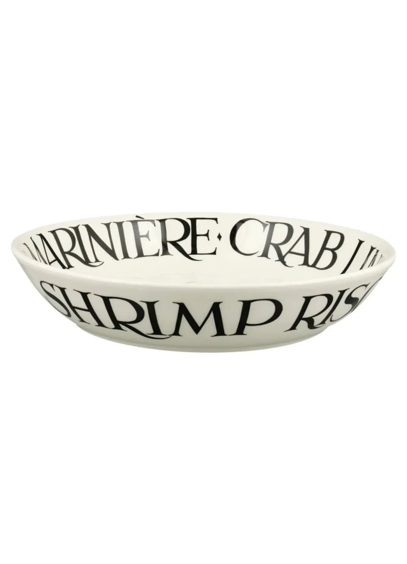 Emma Bridgewater Black Toast Crab Linguini Medium Pasta Bowl- Bowls & Dishes
