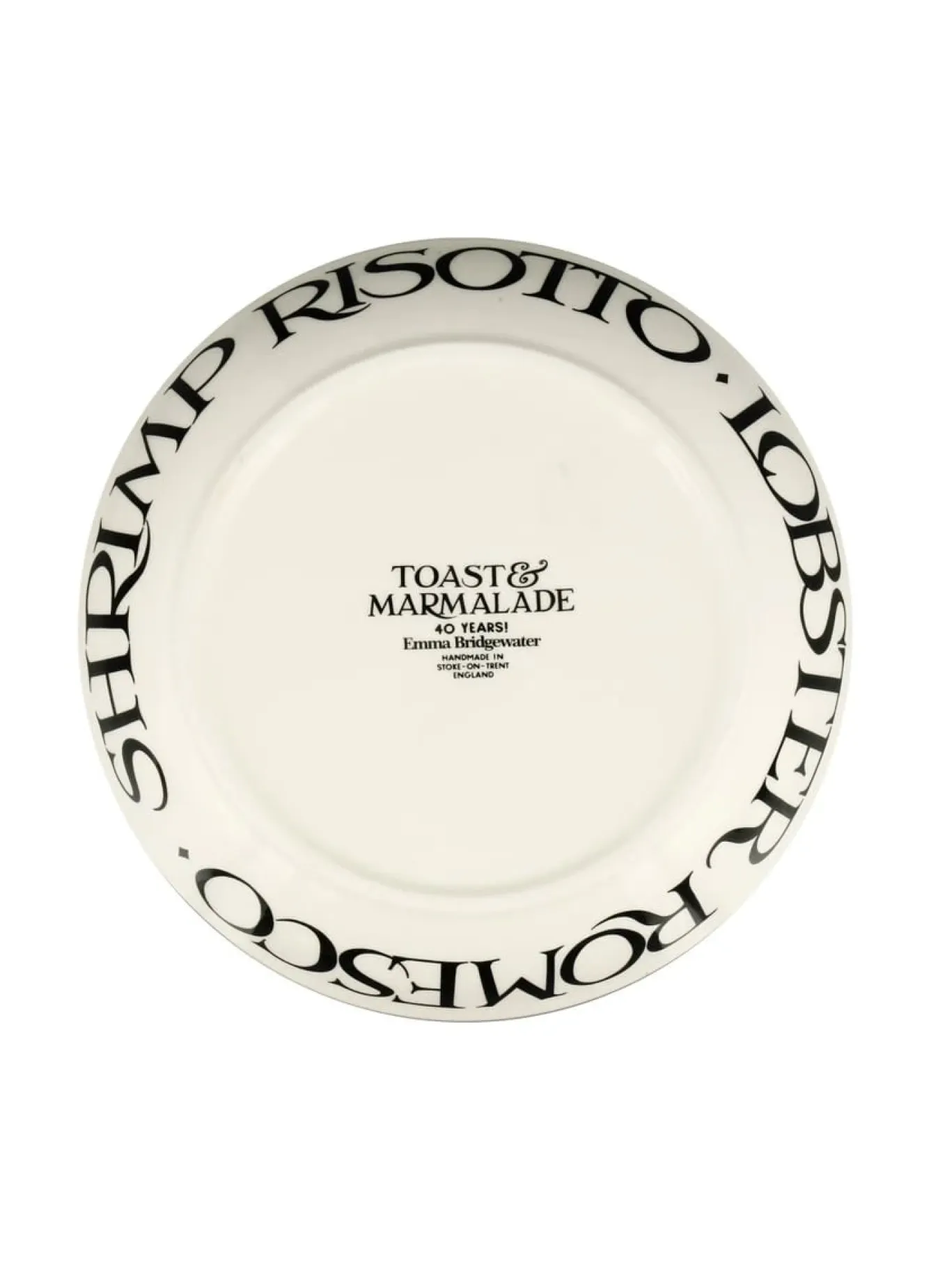 Emma Bridgewater Black Toast Crab Linguini Medium Pasta Bowl- Bowls & Dishes