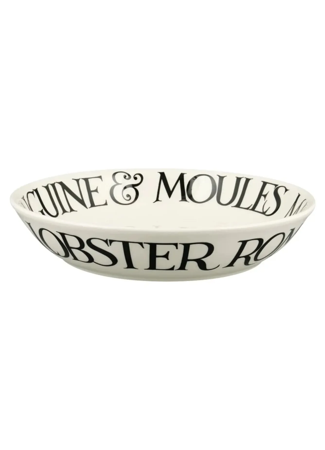 Emma Bridgewater Black Toast Crab Linguini Medium Pasta Bowl- Bowls & Dishes