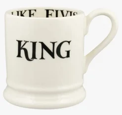 Emma Bridgewater Black Toast King & Queen Set of 2 1/2 Pint Mugs- Royal