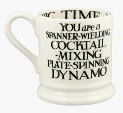 Emma Bridgewater Black Toast King & Queen Set of 2 1/2 Pint Mugs- Royal