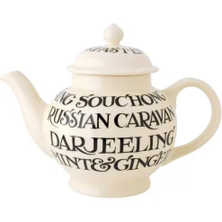 Emma Bridgewater Black Toast 4 Mug Teapot- Tea|Teapots