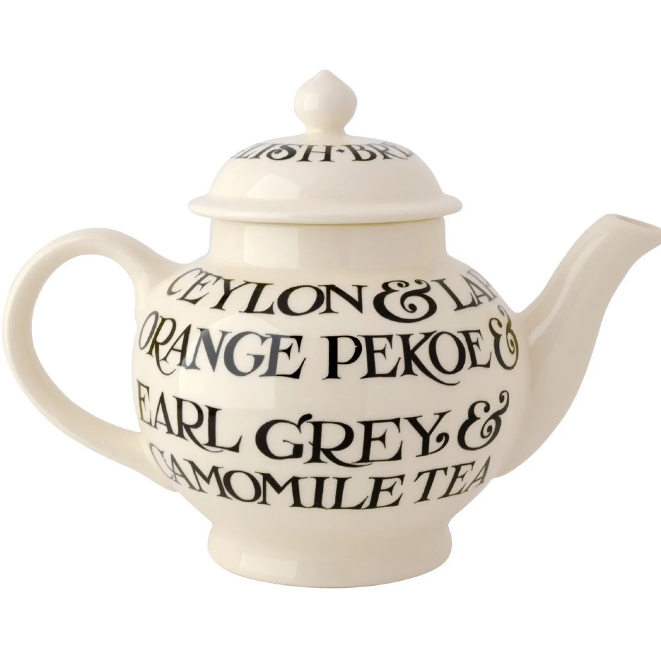 Emma Bridgewater Black Toast 4 Mug Teapot- Tea|Teapots