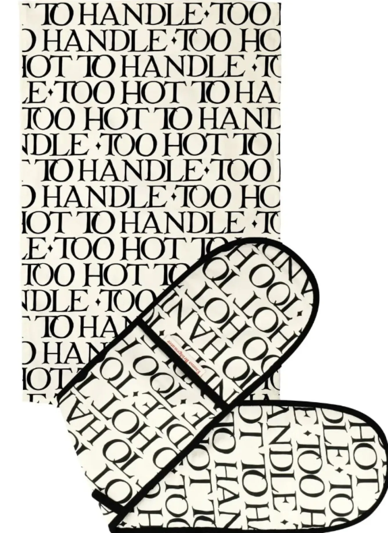 Emma Bridgewater Black Toast Oven Glove & Tea Towel Set- Tea|Tea Towels
