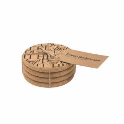 Emma Bridgewater Black Toast Set of 4 Cork Coasters- Coasters
