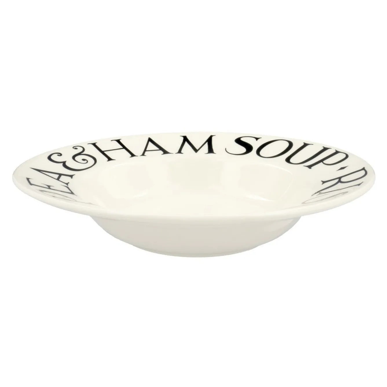 Emma Bridgewater Black Toast Soup Plate- Plates