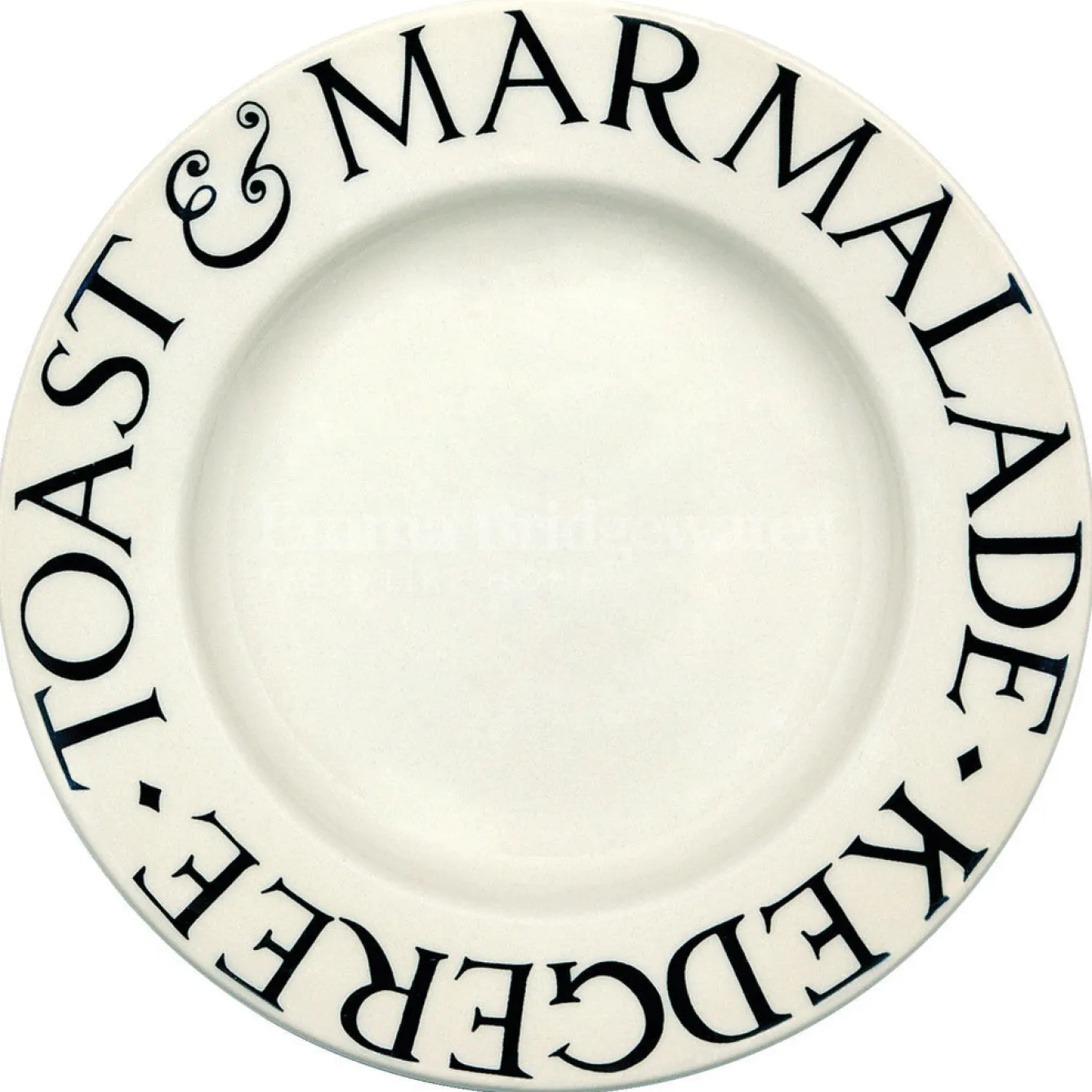 Emma Bridgewater Black Toast Toast and Marmalade 8 1/2 Plate- Plates