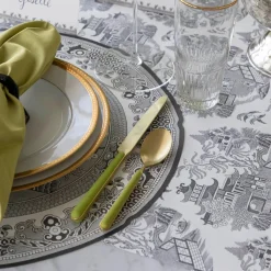 Burleigh Black Willow 12 Die-Cut Paper Placemats- Placemats