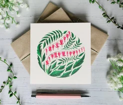 Becky Amelia Bleeding Hearts Greeting Card- Greeting Cards