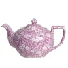 Burleigh Blossom Calico Teapot Large- Tea|Teapots