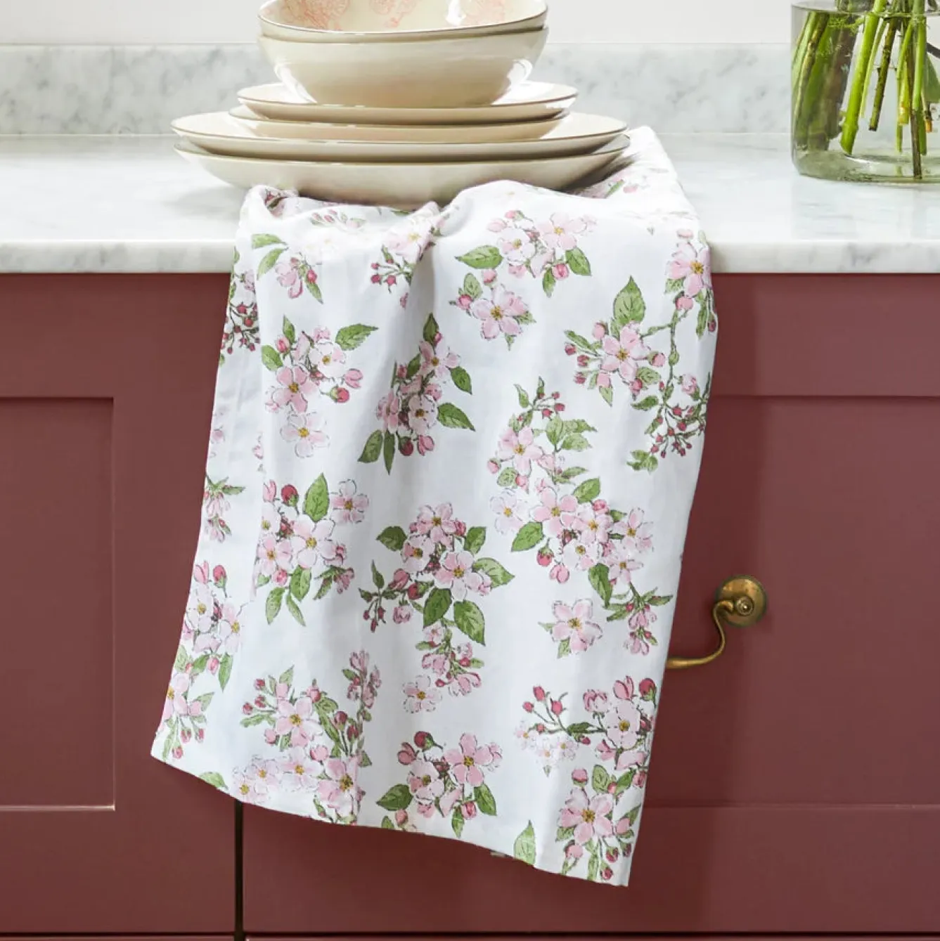 Sophie Allport Blossom Tea Towel- Tea|Tea Towels