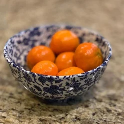 Burleigh Blue Arden Medium Footed Bowl- Bowls & Dishes