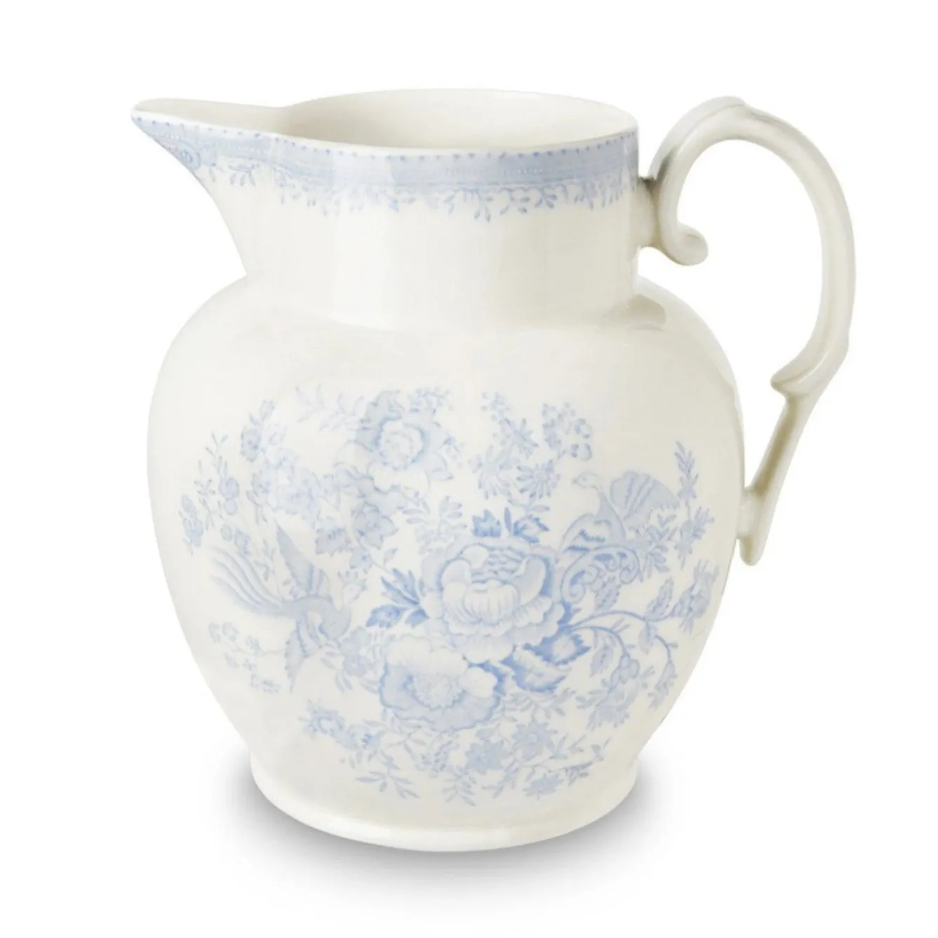 Burleigh Blue Asiatic Pheasant Etruscan Large Jug- Jugs