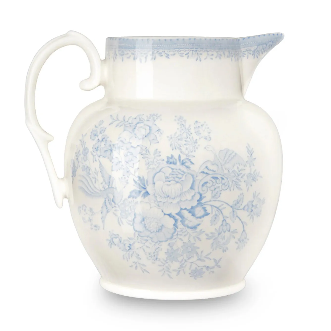 Burleigh Blue Asiatic Pheasant Etruscan Large Jug- Jugs