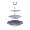 Burleigh Blue Asiatic Pheasants / Calico / Felicity 3 Tier Cake Stand- Serving Plates & Boards|Plates