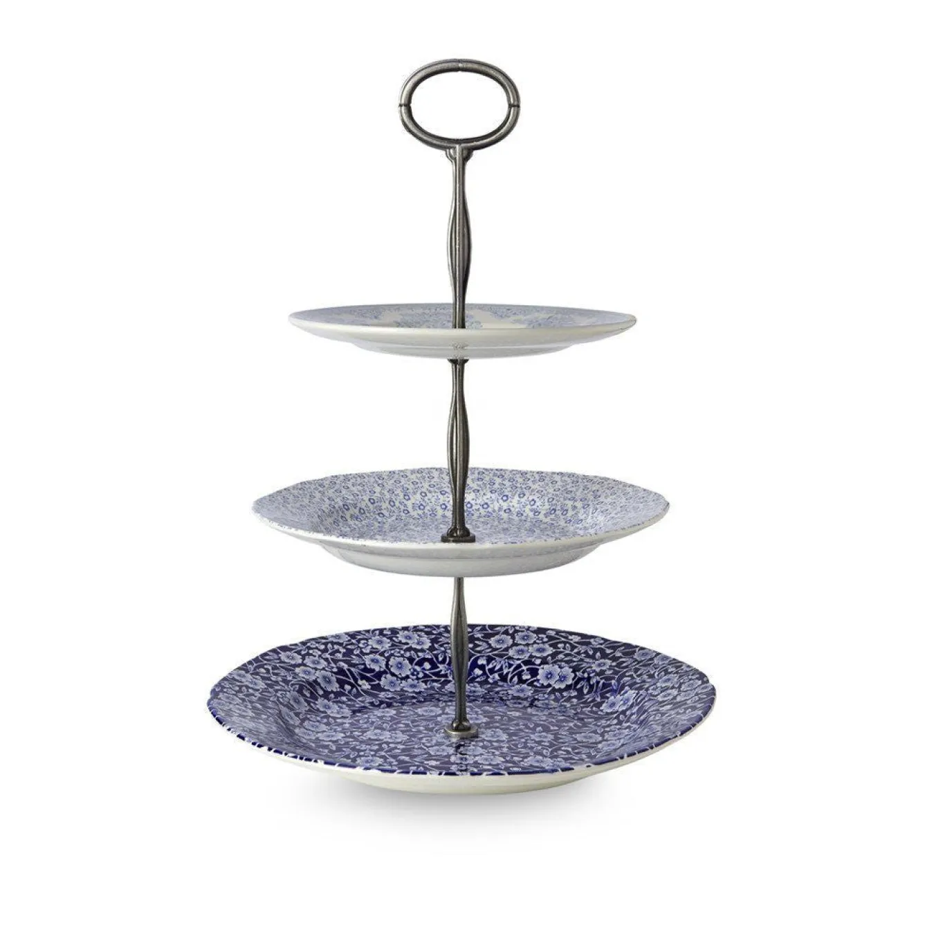 Burleigh Blue Asiatic Pheasants / Calico / Felicity 3 Tier Cake Stand- Serving Plates & Boards|Plates