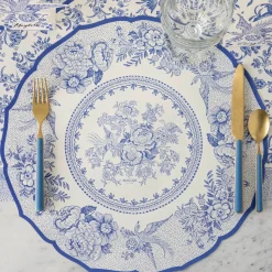 Burleigh Blue Asiatic Pheasants 12 Paper Placemats- Placemats