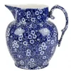 Burleigh Blue Calico Small Etruscan Jug- Jugs
