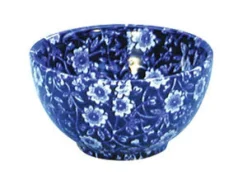 Burleigh Blue Calico Small Sugar Bowl - 3.75in/9.5cm- Tea|Bowls & Dishes