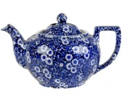 Burleigh Blue Calico Teapot Large- Tea|Teapots