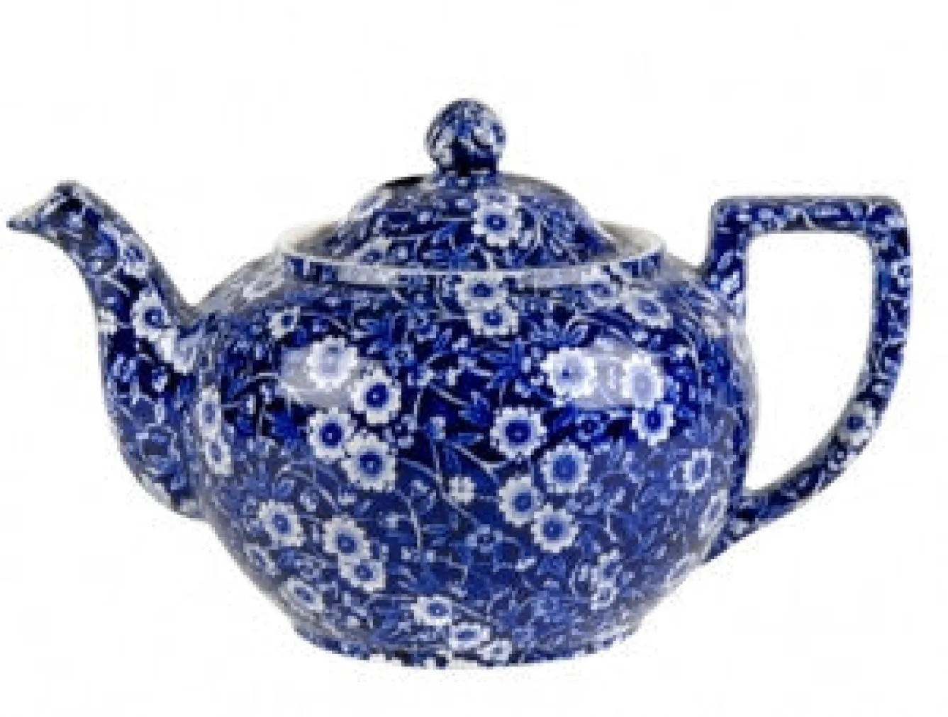 Burleigh Blue Calico Teapot Large- Tea|Teapots