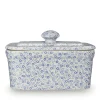 Burleigh Blue Felicity Butter Dish- Butter Dishes