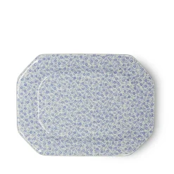 Burleigh Blue Felicity Small Rectangular Platter- Serving Plates & Boards|Plates
