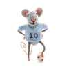 Sew Heart Felt Blue Footballer Mouse- Children