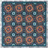 Emma Ball Blue Persian Tiles Greetings Card- Greeting Cards