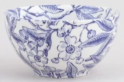 Burleigh Blue Prunus Small Sugar Bowl - 3.75in/9.5cm- Tea|Bowls & Dishes