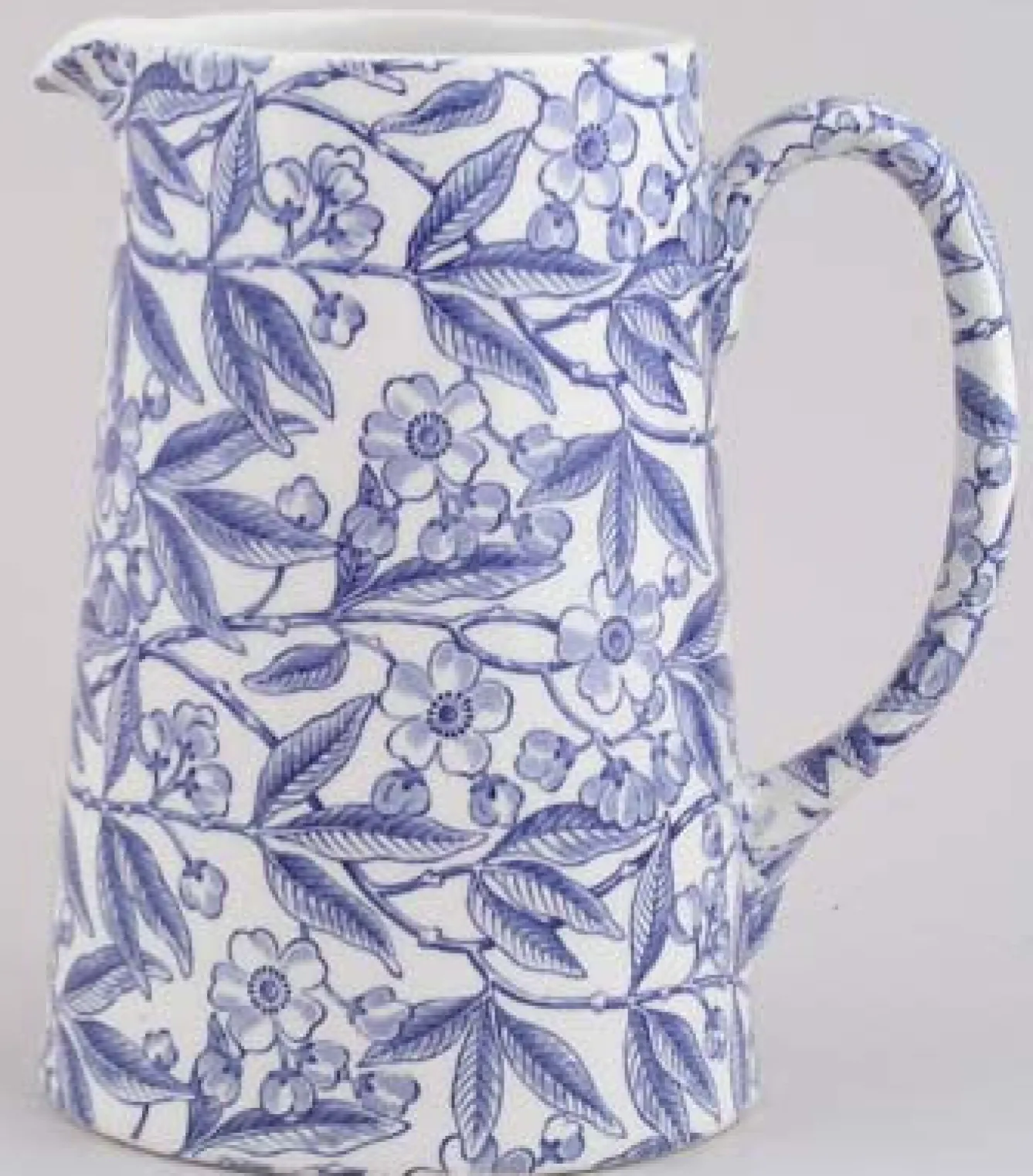 Burleigh Blue Prunus Small Tankard Jug- Jugs