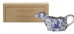 Burleigh Blue Regal Peacock Cow Creamer Boxed- Jugs