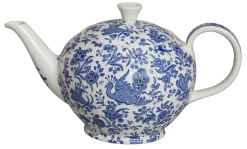 Burleigh Blue Regal Peacock Large Teapot- Tea|Teapots