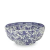 Burleigh Blue Regal Peacock Octagonal Bowl- Bowls & Dishes