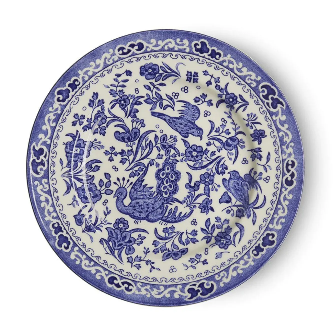 Burleigh Blue Regal Peacock Plate 7 in- Plates